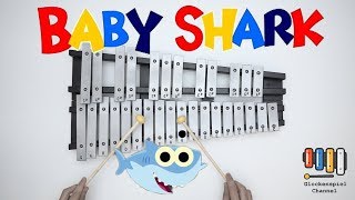 Baby Shark💗🎺on the Glockenspiel BELLs 🎧 [upl. by Teddman]