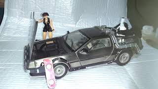 DeLorean SunStar 118 diecast Back to the Future 2 review delorean maisto no bootleg mexicano [upl. by Anaiq227]