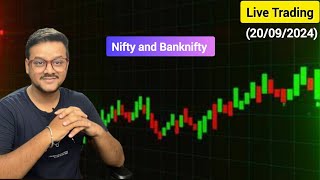 Trader in making live  Nifty and banknifty 20092024 [upl. by Wenda]