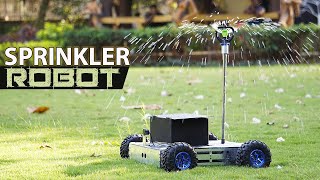 Plant Irrigation Water Sprinkler Agriculture Robot  Agriculture Robotics Ideas [upl. by Aikemaj]