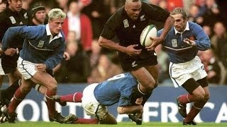 Jonah Lomu against French defence 1999 Rugby World Cup Semifinal [upl. by Kilam]