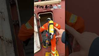 Ship Fire drill training☠️🛳️👨🏻‍🚒 explore shipping drill seaman [upl. by Toogood]