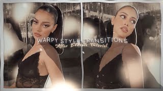 warpy style transition ideas after effects  project file  sshunique [upl. by Ailisec941]