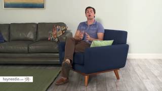 Modway Engage Wood Armchair  Product Review Video [upl. by Tiduj]