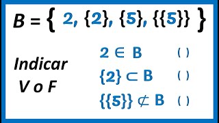 PERTENENCIA E INCLUSION DE CONJUNTOS [upl. by Abe]