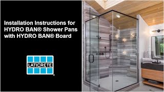 How to Create the Perfect Shower Floor with LATICRETE® HYDRO BAN® Shower Pans [upl. by Shotton]