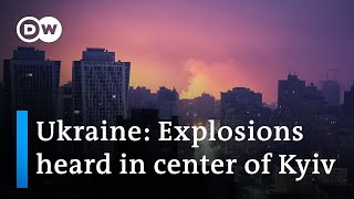 Fresh Russian rocket attacks on Kyiv  DW News [upl. by Nawram]