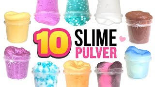 10 PULVER SCHLEIM DIYs Neue Methode Slime zu basteln 😍 Pulver wird zu Slime Ohne Kleber Deutsch [upl. by Clevey546]