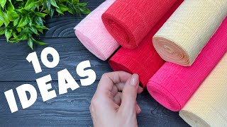 10 IDEAS 💥 Crepe Paper Decoration Ideas Crepe Paper Flowers [upl. by Claiborne690]