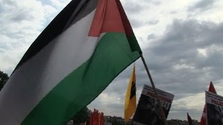 Thousands rally in Amsterdam against Israel [upl. by Neisa]