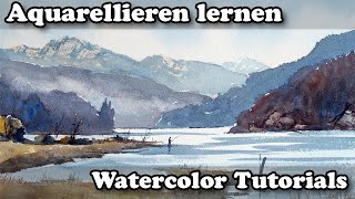 AquarellTutorial 3  quotDas schnelle Aquarellquot nach Fotovorlagen [upl. by Amathist182]