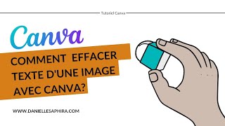 Comment effacer le texte dune image avec Canva  capture de texte [upl. by Kennie]