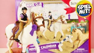 Schleich Pferde ADVENTSKALENDER 2018 Horse Club deutsch  Wir öffnen alle 24 TürchenAdvent Calendar [upl. by Trebla]