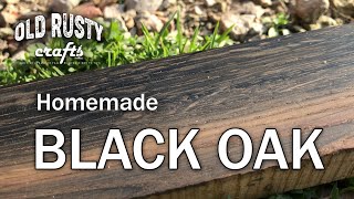 How to stain oak black  Home made ebonizing wood [upl. by Ial]