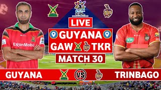 CPL 2024 Live Guyana Amazon Warriors vs Trinbago Knight Riders Live  GAW vs TKR Live Commentary [upl. by Gnoht]