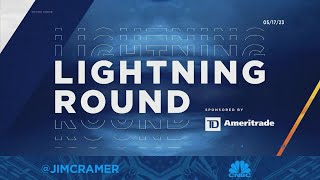 Lightning Round Dont take the risk of buying Taiwanbased companies right now says Jim Cramer [upl. by Ahsemot]