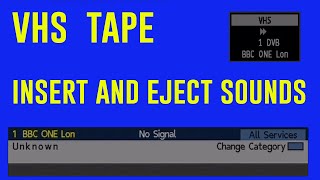 VHS Tape  Insert  Operate And Eject VCR Sounds [upl. by Eelegna]