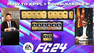 How To Apply Consumables｜FC24 Ultimate Team [upl. by Gerik]