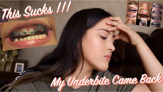 MY UNDERBITE CAME BACK  Braces Update 8 [upl. by Amber]