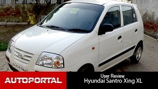 Hyundai Santro Xing XL User Review comfortable car  Autoportal [upl. by Siurad]