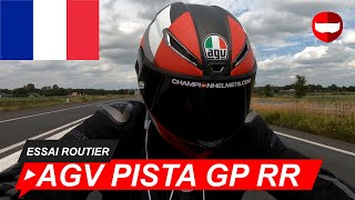 AGV Pista GP RR Casque Intégral Essai Routier  ChampionHelmetscom [upl. by Odnumde]