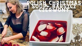 Polish Christmas Beet Soup Red Borscht Wigilijny Barszcz Czerwony [upl. by Natty116]