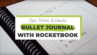 Bullet Journal with Your Rocketbook  Rocketbook Tips amp Tricks [upl. by Pool736]