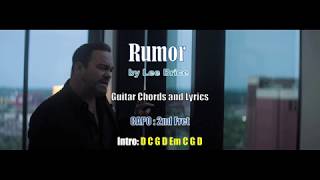 Rumor by Lee Brice  Guitar Chords and Lyrics [upl. by Ateekan]