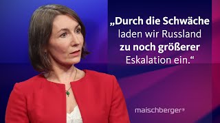 Claudia Major und Anders Fogh Rasmussen über den Krieg in der Ukraine  maischberger [upl. by Leirza230]