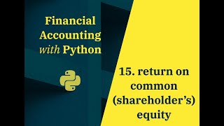 Accounting  Return on Shareholders Equity [upl. by Kreegar]