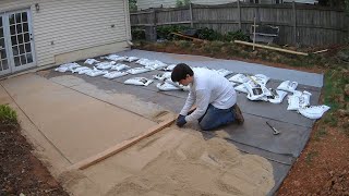 How to build a backyard paver patio all by yourself [upl. by Portland]