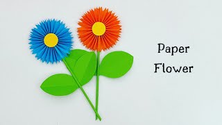 How To Make Easy Paper Flowers For Kids  Nursery Craft Ideas  Paper Craft Easy  KIDS crafts [upl. by Lunnete646]