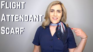 HOW TO TIE A FLIGHT ATTENDANT SCARF [upl. by Ruben994]