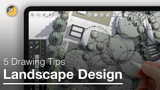 How to Draw 5 iPad Drawing Tips for Landscape Design that will Change Your Life [upl. by Malvie842]