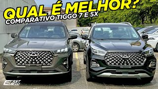 NOVO CAOA CHERY TIGGO 7 SPORT 2025 vs TIGGO 5X PRO 2025  QUAL MELHOR SUV NA FAIXA DE R130 MIL [upl. by Ynafets]