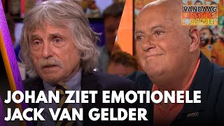 Johan ziet Jack van Gelder volschieten in uitzwaaishow Wij houden van Oranje ‘Verschrikkelijk’ [upl. by Sparks]