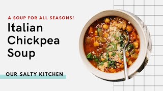 One Pot Italian Chickpea Soup [upl. by Einahets]