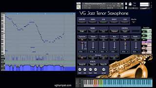 VG Tenor Saxophone sound library for Kontakt Articulations effects keyswitches aftertouch [upl. by Pradeep]