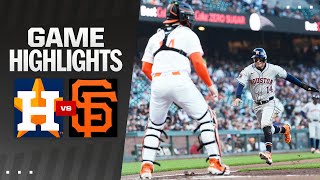 Astros vs Giants Game Highlights 61124  MLB Highlights [upl. by Leif429]