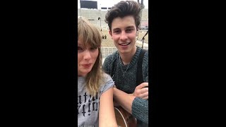 Shawn Mendes and Taylor Swift sing quotTheres Nothing Holdin Me Backquot [upl. by Dlorag848]