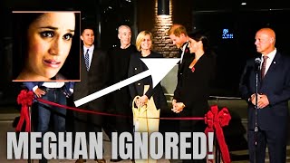 Watch Meghan was IGNORED by ALL as She Tried to Push Harry forward during ribbon cutting ceremony [upl. by Warfourd]