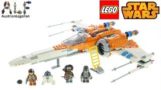 LEGO Star Wars 75273 Poe Damerons Xwing Fighter  Lego Speed Build Review [upl. by Mehelhteb]