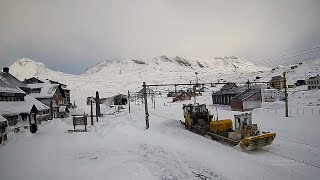 ❄️🅻🅸🆅🅴❄️Finse Railway  First Snow Plow of this Winter [upl. by Arracahs969]