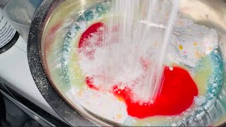 Detergent MIX BOMB 💣 BETTWÄSCHE waschen mit verschiedene Sorten 🧺🫧asmr laundry overload [upl. by Oab]