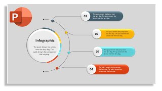 how to create 4 steps animated infographics in PowerPoint [upl. by Holtorf]