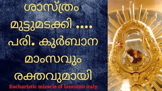 Eucharistic miracle of lanciano italy in AD 750 malayalam [upl. by Arnaldo]