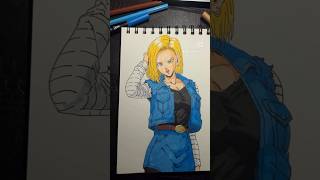 Android 18 from Dragonball z 🐉 Drawing ✍️ [upl. by Melissa605]