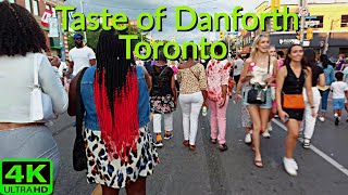 【4K】TASTE OF THE DANFORTH GREEKTOWN TORONTO  DANFORTH FESTIVAL 2023 [upl. by Layney924]