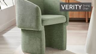 Verity Chenille Dining Armchair [upl. by Amej529]