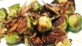 Brussel Sprouts Pan Seared n Butter  Olive Oil [upl. by Georgette695]